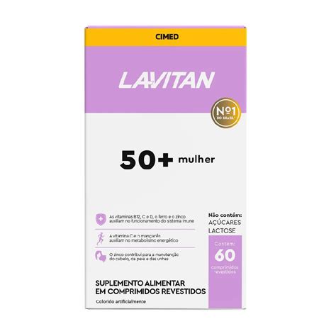 Lavitan Multivitaminico Mulher 50 60 Comprimidos Revestido