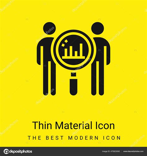 Benchmark Minimal Bright Yellow Material Icon Stock Vector By