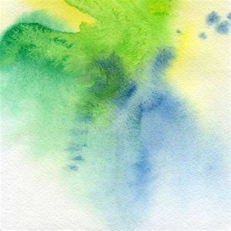 Blue Green Watercolor Mural - Murals Your Way