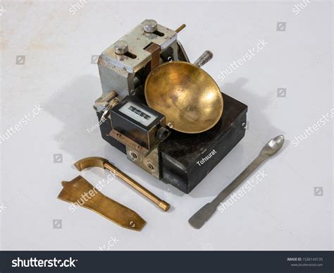 Laboratory Atterberg Limits Equipment Soil Testing Stock Photo