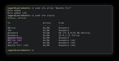 Allow Ports Through Ufw Firewall In Ubuntu