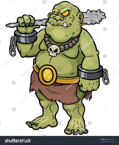 Vector Illustration Cartoon Ogre Vetor Stock Livre De Direitos