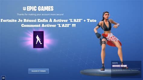 Fortnite Je Réussi Enfin À Activer L A2F Tuto Comment Activer L