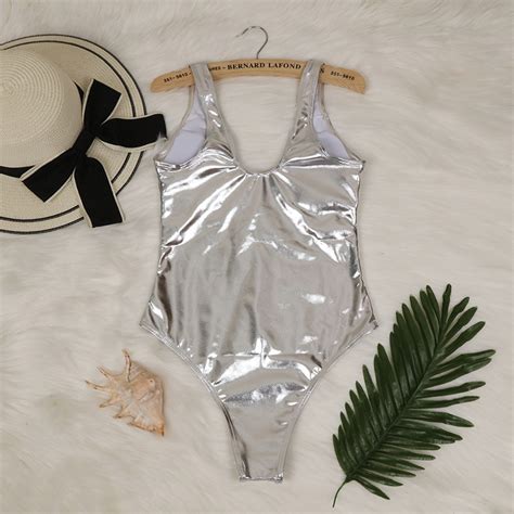 Reflective Gold Silver Bikini