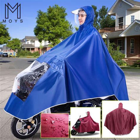 Moys Adult Suit Rain Gear Double Brim Motorbike Electric Bike Raincoat