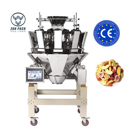 China High Speed 100 Bags Min 14 10 Head Weigher For Fully Automatic