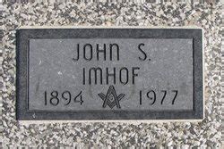 John Samuel Imhof 1894 1977 Find A Grave Gedenkplek