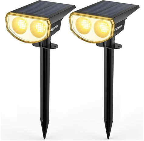 Kyosho Solar Spot Lights Outdoor Warm White Leds Solar Landscape