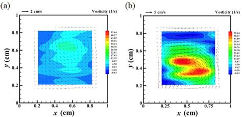 The Instantaneous Velocity Map Superimposed On The Vorticity Map Where