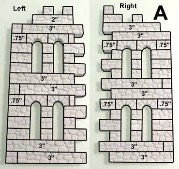 Ruined Fieldstone Tower Building Instructions