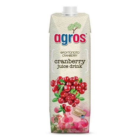 Juice Agros Cranberry 1ltr Mgarr Farms