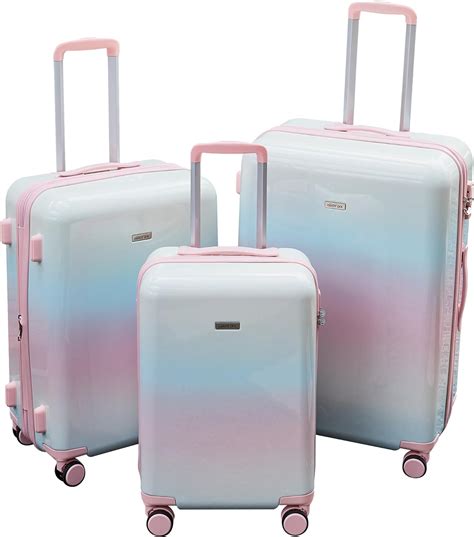 Amazon Merax Luggage 3 Piece Sets PC Hard Shell Luggage Set