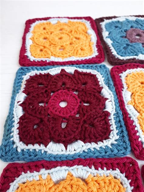 Crochet coaster pattern, crochet flower coaster pattern, Flower ...