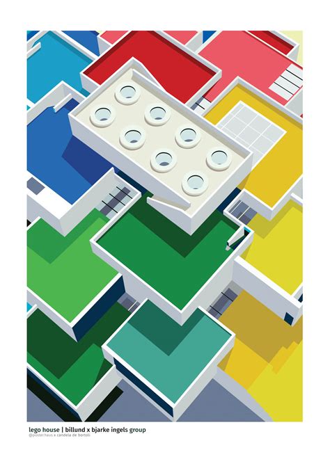 LEGO House by Bjarke Ingels Group by posterHaus • Kræss Online Billedvæg