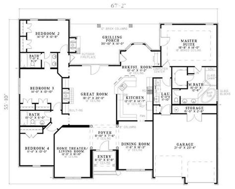 7 Bedroom One Story House Plans Ruivadelow