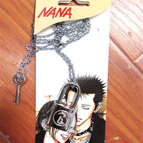 Anime Oosaki Nana Honjo Ren Lock Key Lovers Pendant Necklace Ai Yazawa