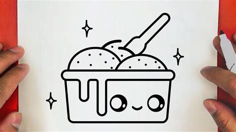 HOW TO DRAW A CUTE ICE CREAM,STEP BY STEP, DRAW Cute things