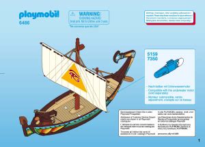 Manual De Uso Playmobil Set Egyptians Barco Del Nilo