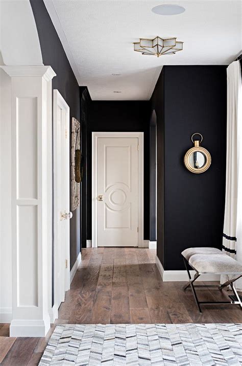 black painted house interior - Trudi Carrington