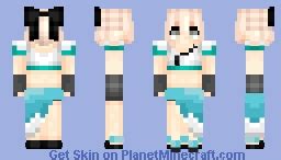 Okita Souji Beach Outfit Minecraft Skin