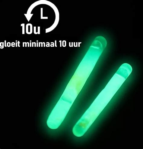 10x Lightstick Dobber Nachtvissen Glow In The Dark Breekstaaf