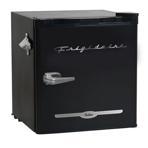 Frigidaire 16 Cu Ft Retro Bar Fridge With Side Bottle Opener Black