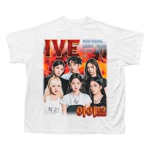 IVE Retro Vintage Tee Ive Kpop T-shirt Kpop Gift for Her or Him Kpop Merch Rei Leeseo Gaeul Liz ...