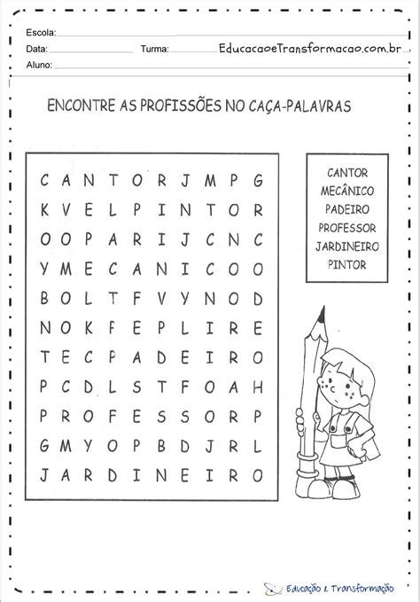 Atividades Sobre Profiss Es Para Educa O Infantil E Ensino Fundamental