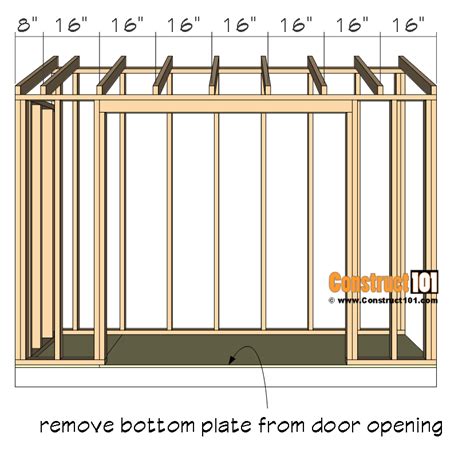 4x10 Lean To Shed Plans Free Pdf Material List Construct101