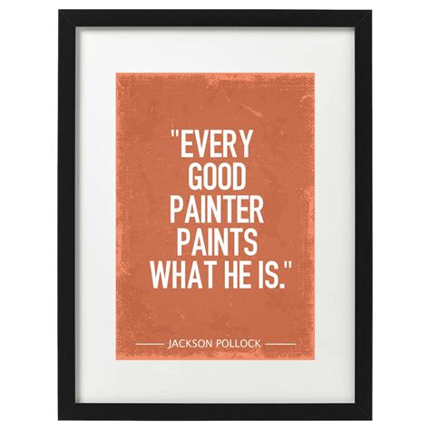 Jackson Pollock Quote Art Print - Etsy