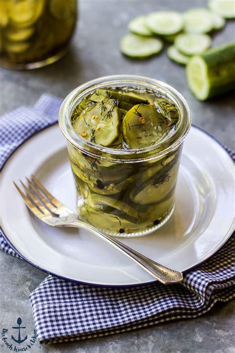 Easy Homemade Dill Pickles The Beach House Kitchen