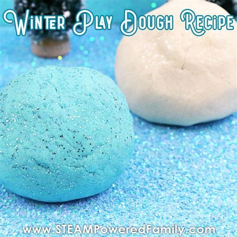 Winter Play Dough Recipe No Cook Recipe With Science Lesson