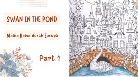 Adult Coloring Swan In The Pond Meine Reise Durch Europa Coloring