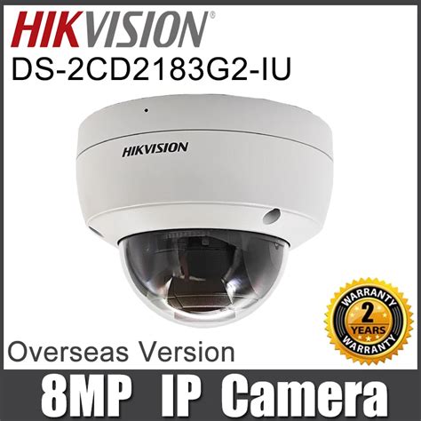 HIkvision 8MP DS 2CD2183G2 IU AcuSense Vandal Fixed Dome Network Camera