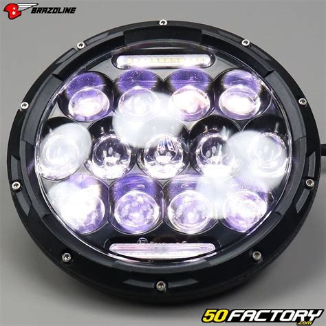 Phare rond Furtif custom à led Brazoline Pièce moto 50cc 125cc