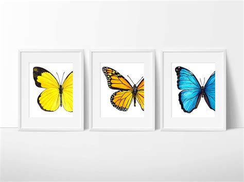 Blue Morpho Butterfly Watercolor Fine Art Print - Etsy