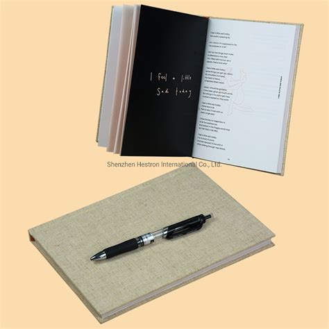 Custom B5 Linen Hardcover Self Publishing Poem Collect Book Cmyk