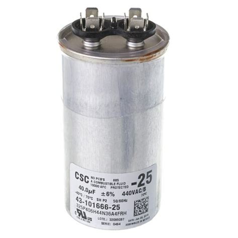 40 MFD X 440 Run Capacitor 43 101666 25 JustCapacitors