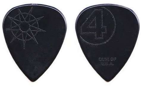 Slipknot Guitar Pick Jim Root Signature Black Molded Sun Star 2016 Tour