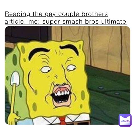 Reading The Gay Couple Brothers Article Me Super Smash Bros Ultimate