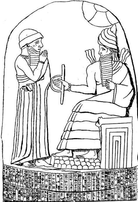 Mesopotamia Hammurabi Ancient Coloring Pages History Disegni Babylon Da