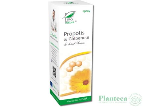 Spray Propolis Galbenele 50ml Medica Pret 24 9 Lei Planteea