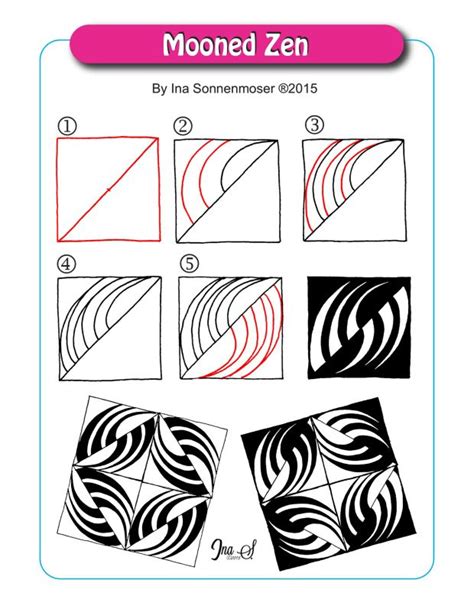 1183 Best Zentangle Pattern Steps How To Draw Images On Pinterest Doodles Zentangles