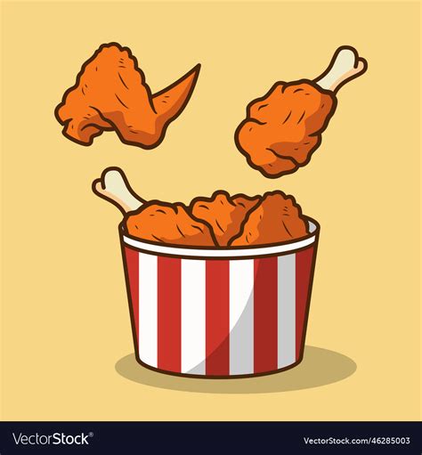 Bucket Of Fried Chicken Clipart