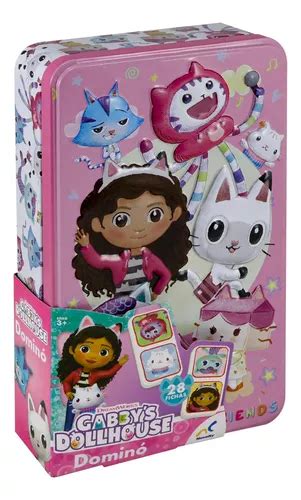 Gabbys Dollhouse Domino Con Fichas Novelty Caja Met Lica Mercadolibre