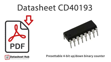 Cd Presettable Bit Up Down Binary Counter Datasheet Hub