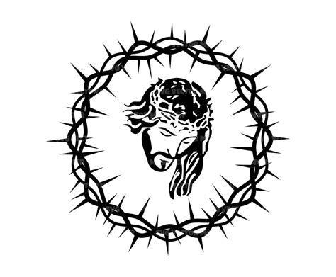 Jesus Christ Svg Crown Of Thorns Svg Faith Over Fear Believer Jesus