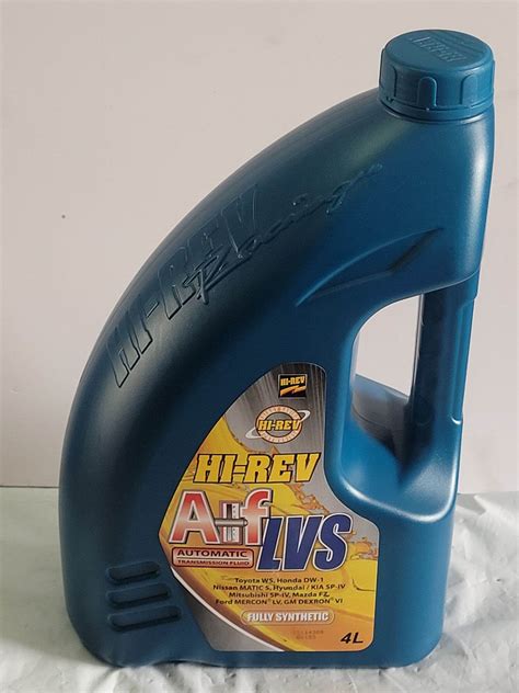 Hi Rev Auto Oil Atf Lvs Ws Auto Transmission Fluid Fully Synthetic 4l