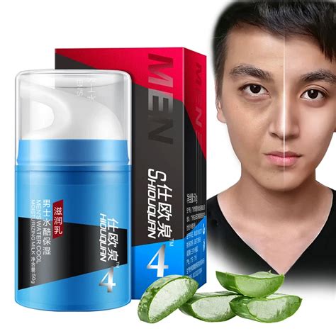 Face Cream Aloe Men S Moisturizing Emulsion Anti Aging Repair Skin Serum Hyaluronic Acid Skin