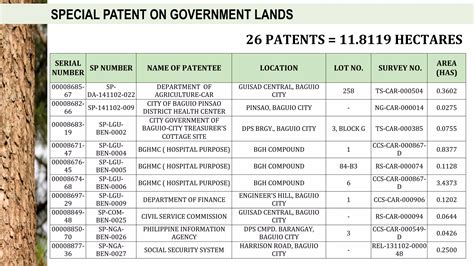 The Overall Land Situation Of Baguio City Issues And Challenges Ppt